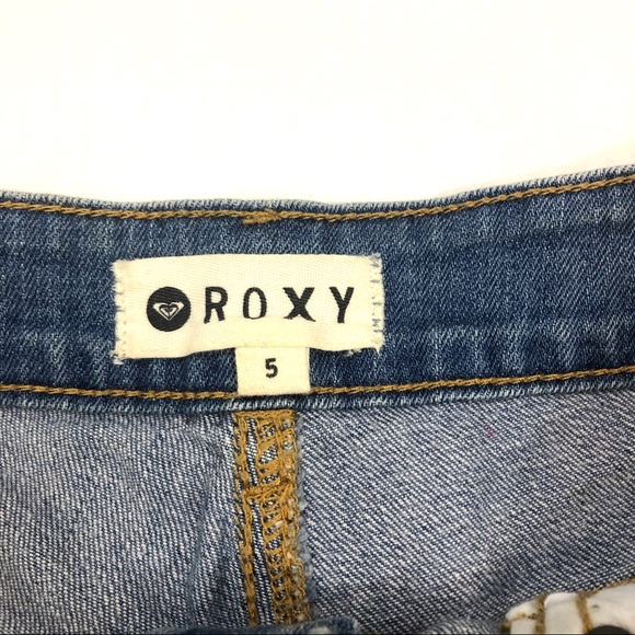 Roxy Festival Lace Hem Denim Shorts - Picture 3 of 7